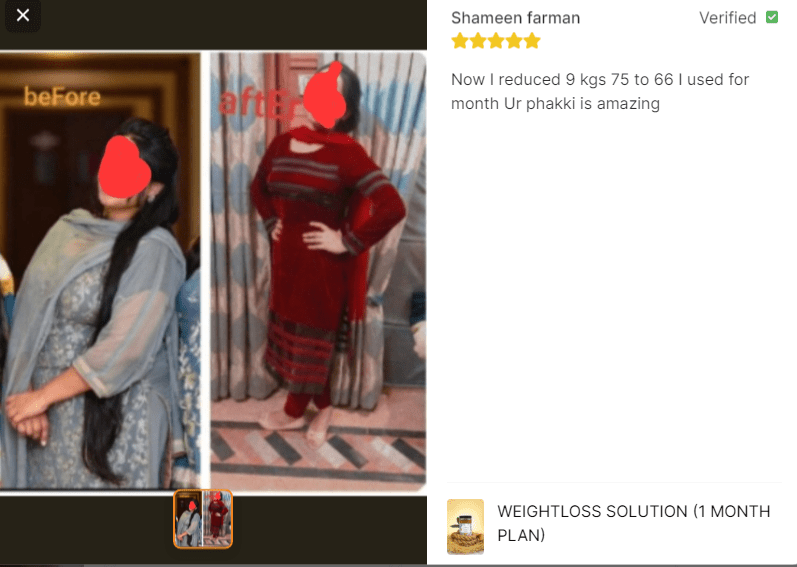 Weightloss Solution (1 Month Plan)